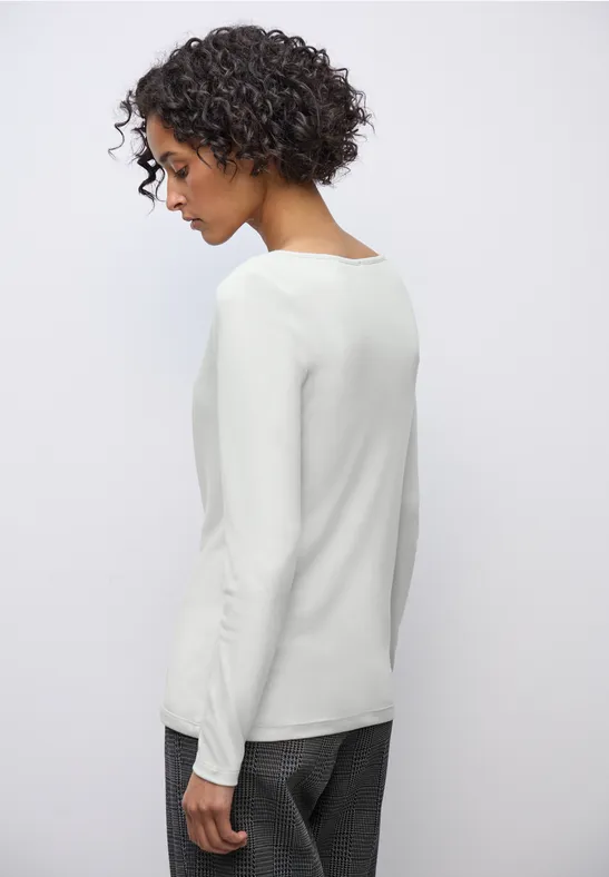 Basic shirt met lange mouwen null