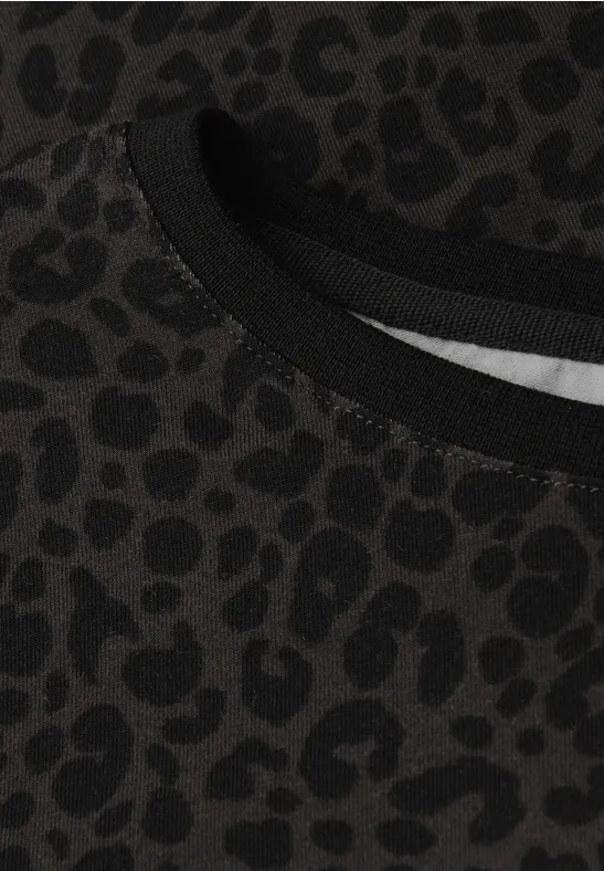 Shirt in leo look darkest brown