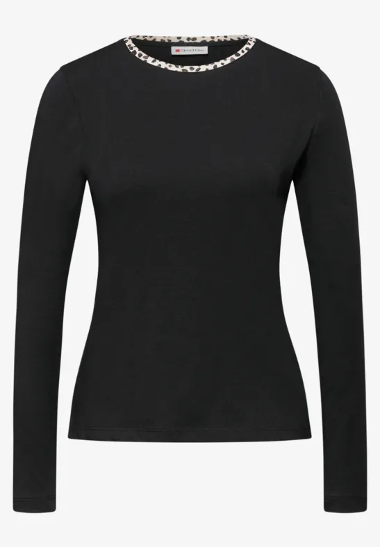 Shirt met leodetails Black