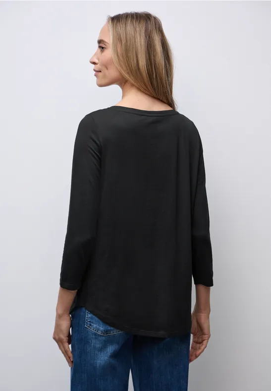 Shirt in lange stijl Black