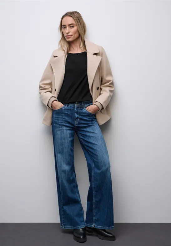 Shirt in lange stijl Black
