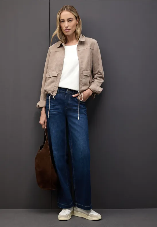 Shirt in lange stijl off white