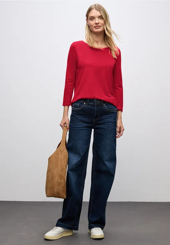 Chemise à manches longues racing red