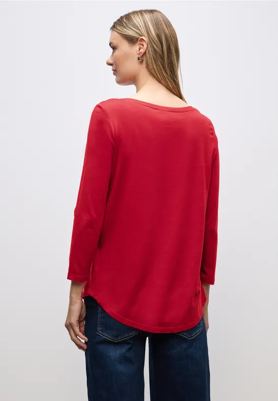 Chemise à manches longues racing red