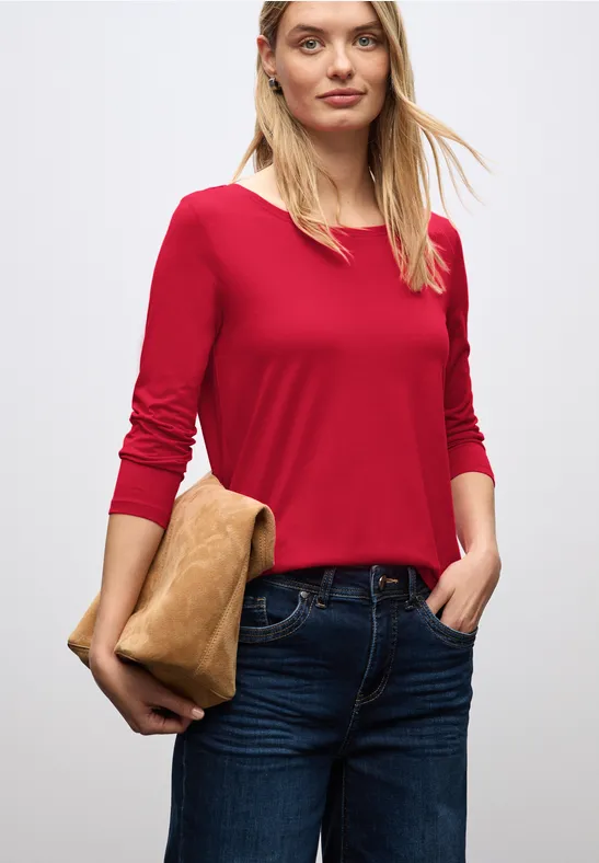 Chemise à manches longues racing red