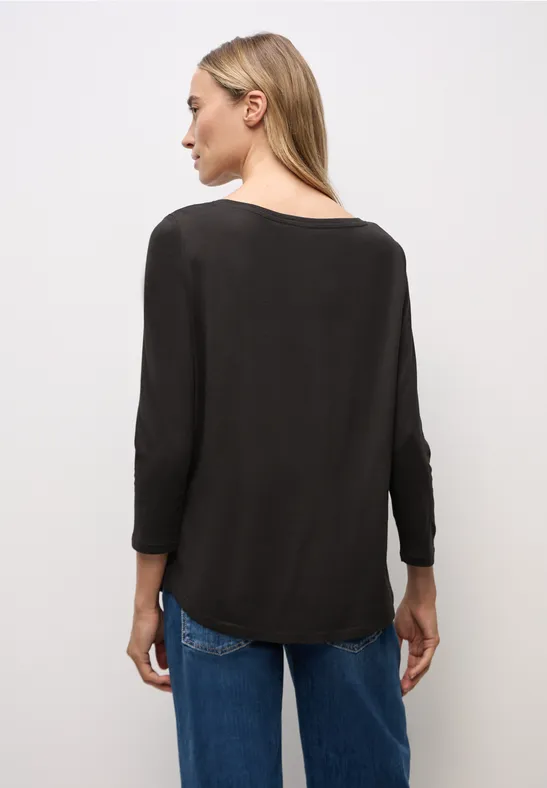 Chemise à manches longues darkest brown