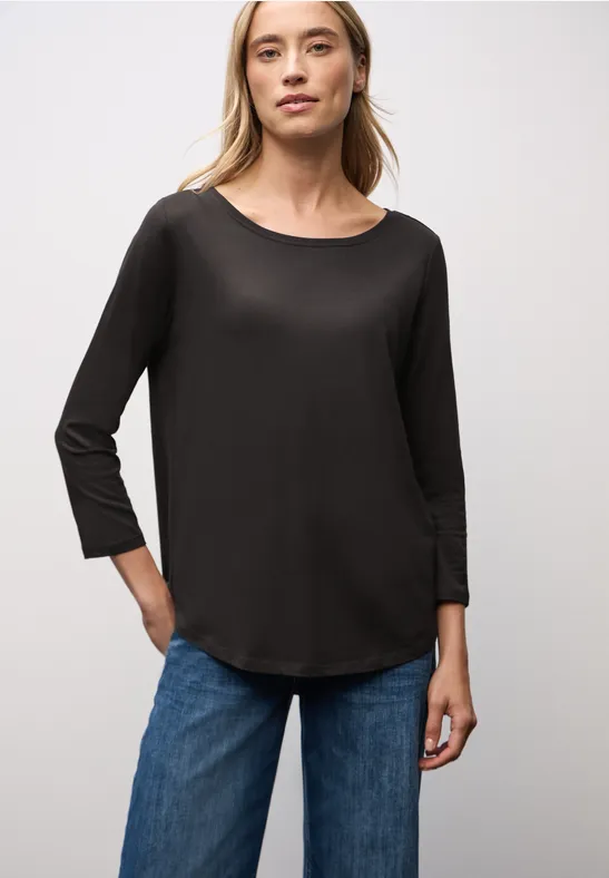 Chemise à manches longues darkest brown