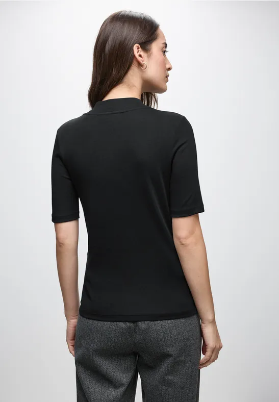 Shirt met uitgesneden detail Black