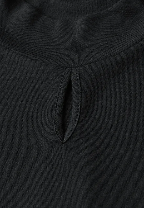 Shirt met uitgesneden detail Black