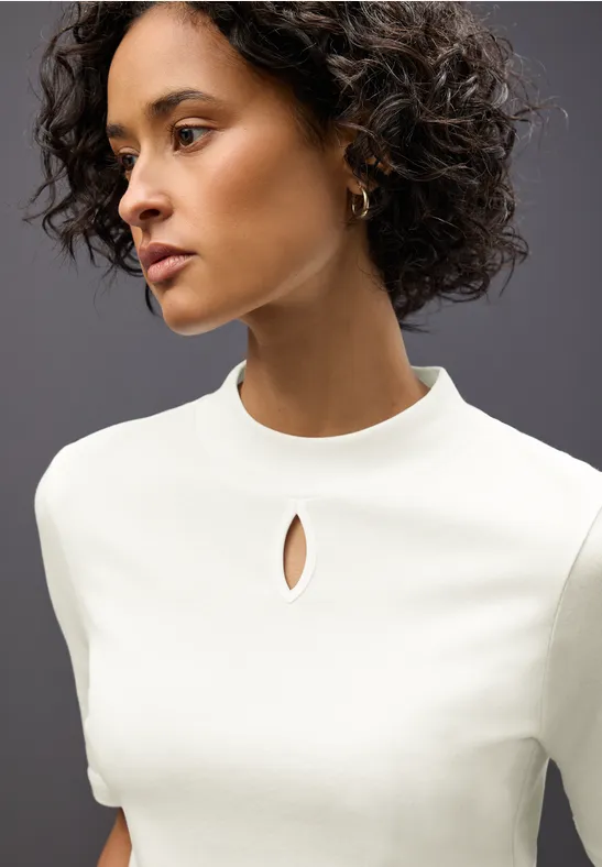 Shirt met uitgesneden detail off white
