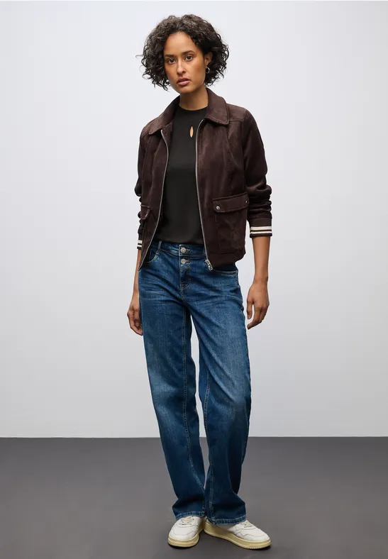 Shirt met uitgesneden detail darkest brown