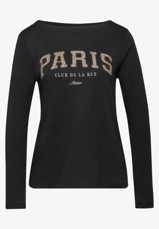 Shirt mit Print Black