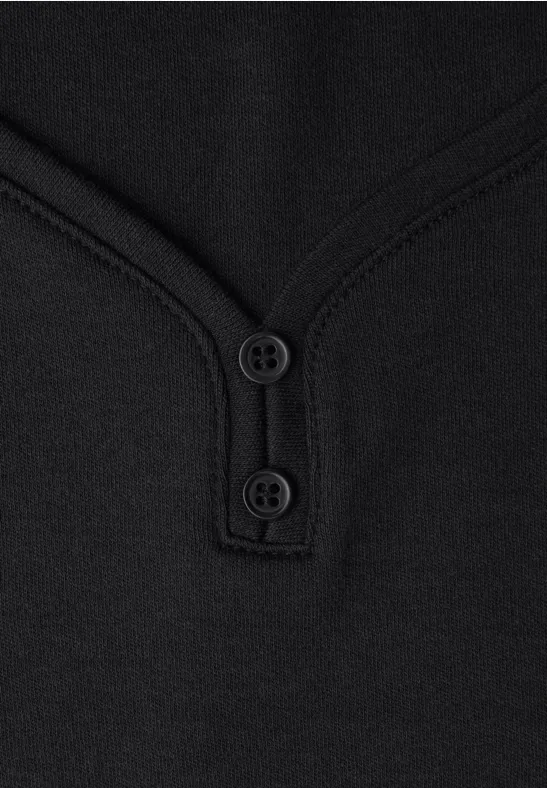 Top avec détail de boutons Black