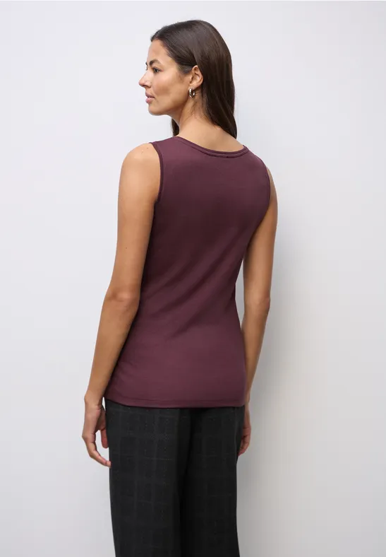 Top avec détail de boutons Jazz Berry