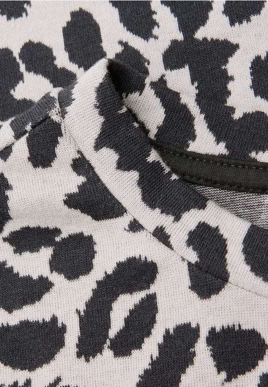 Gedessineerd jacquard shirt soft beige