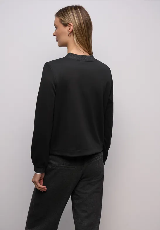 Blouson avec détails scintillants Black