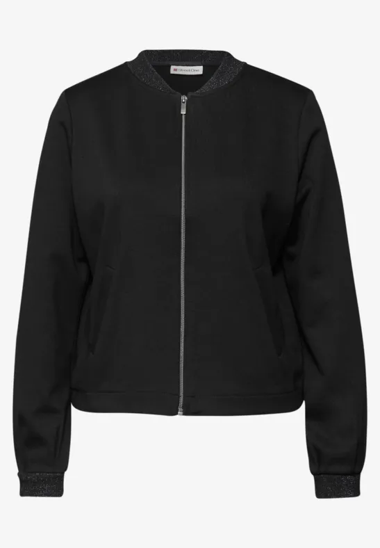 Blouson avec détails scintillants Black