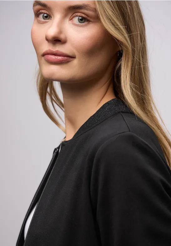 Blouson avec détails scintillants Black