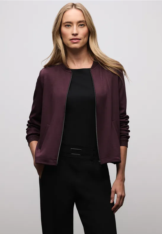 Leichter Blouson mit Glitzer jazz berry