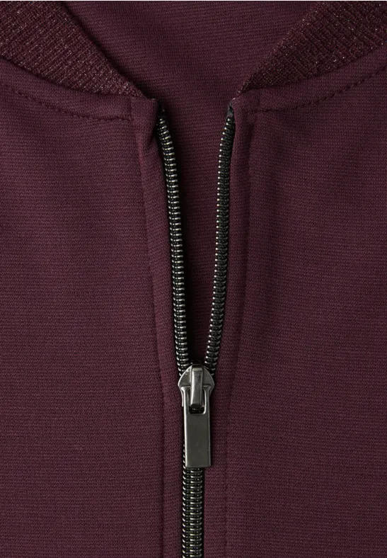 Leichter Blouson mit Glitzer jazz berry