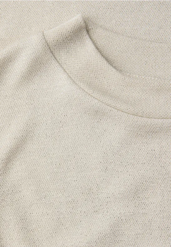 Top scintillant soft beige