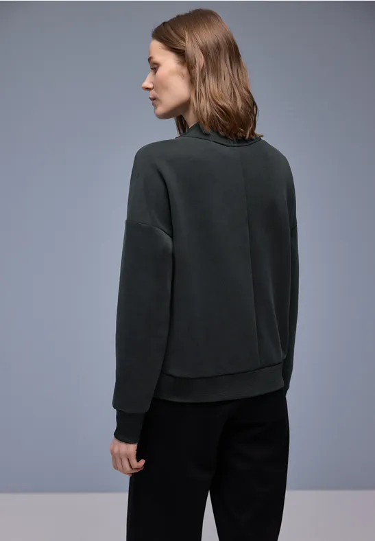 Silk-Look Jacke Black