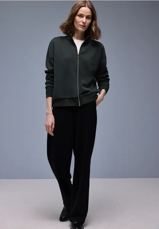 Silk-Look Jacke Black