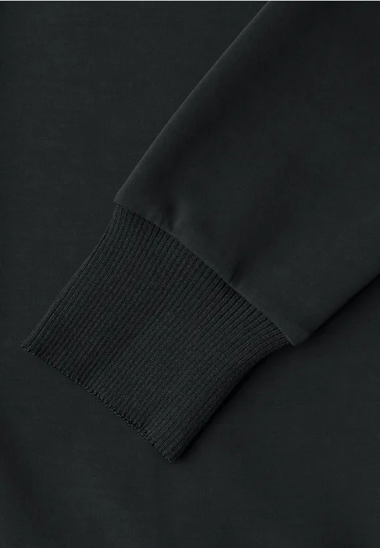 Silk-Look Jacke Black