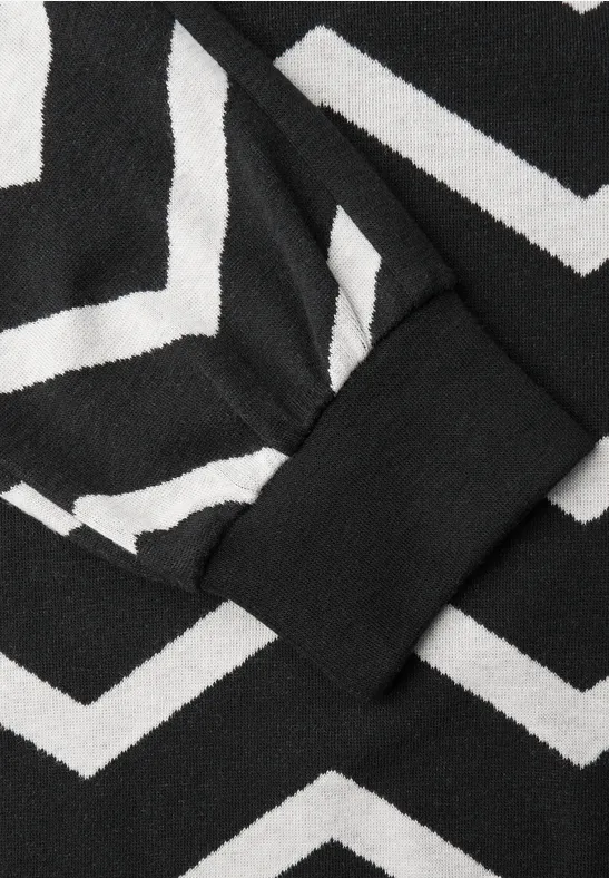 Shirt mit Galonstreifen Black