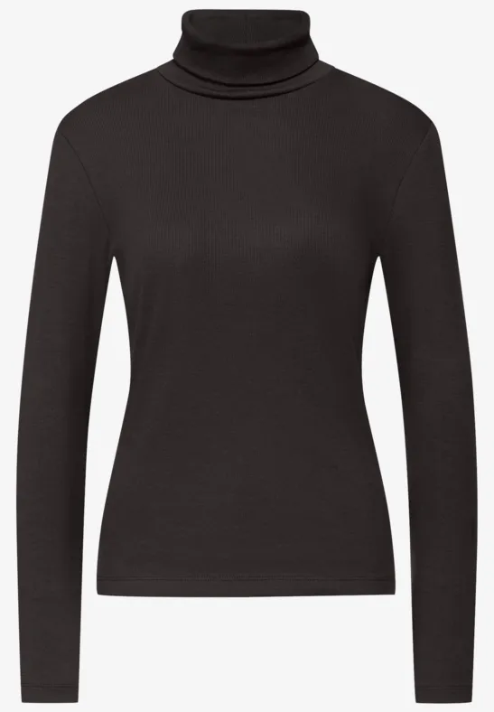 Col roulé basique darkest brown
