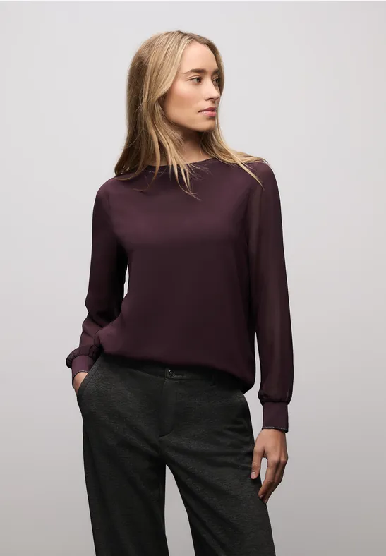 2in1 Chiffon Shirt jazz berry