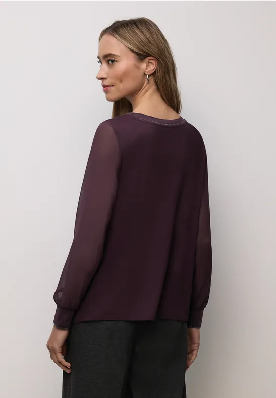 2in1 Chiffon Shirt jazz berry