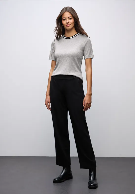 Glitzerndes T-Shirt pelican grey