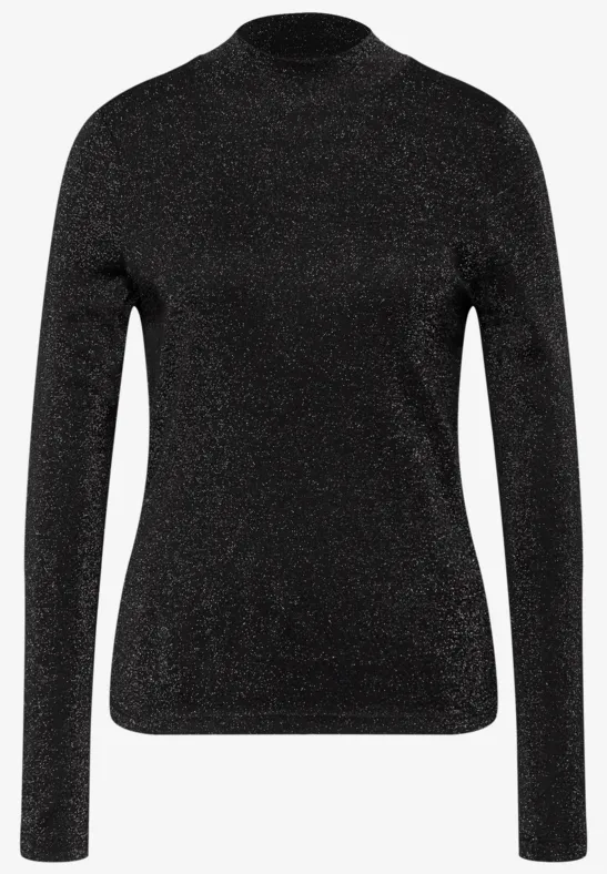 Glitterend shirt Black