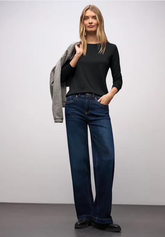 Basic Rundhalsshirt Black