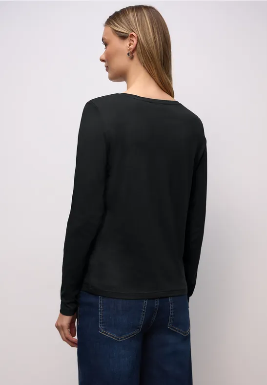Basic Rundhalsshirt Black