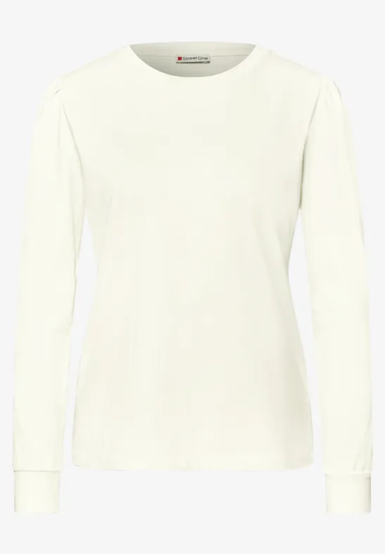 Shirt mit Raffung off white