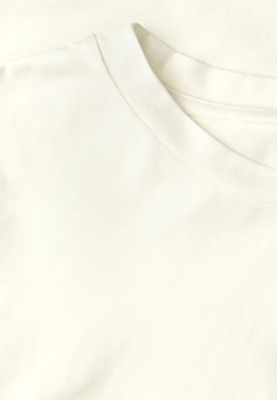 Shirt mit Raffung off white