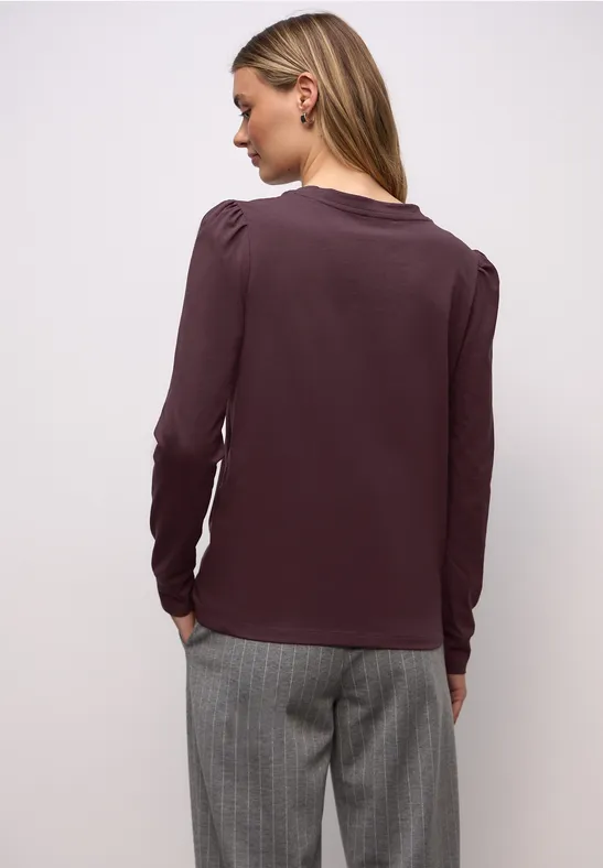 Shirt mit Raffung jazz berry