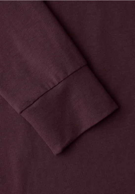 Shirt mit Raffung jazz berry