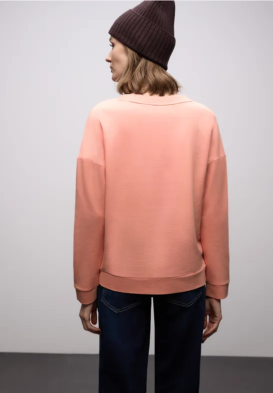Shirt mit Wording light apricot