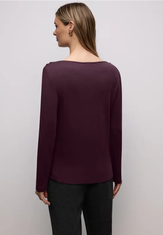 Shirt mit Knopfdetails jazz berry