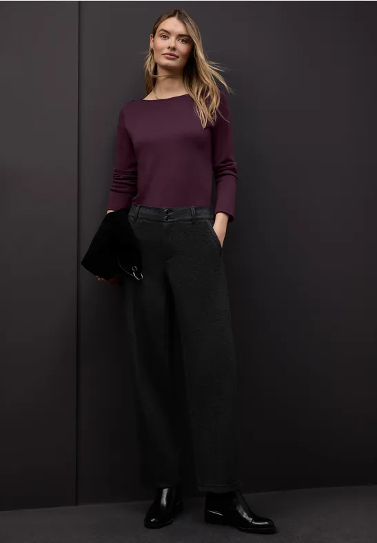 Shirt mit Knopfdetails jazz berry