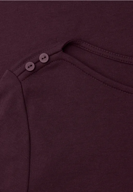 Shirt mit Knopfdetails jazz berry