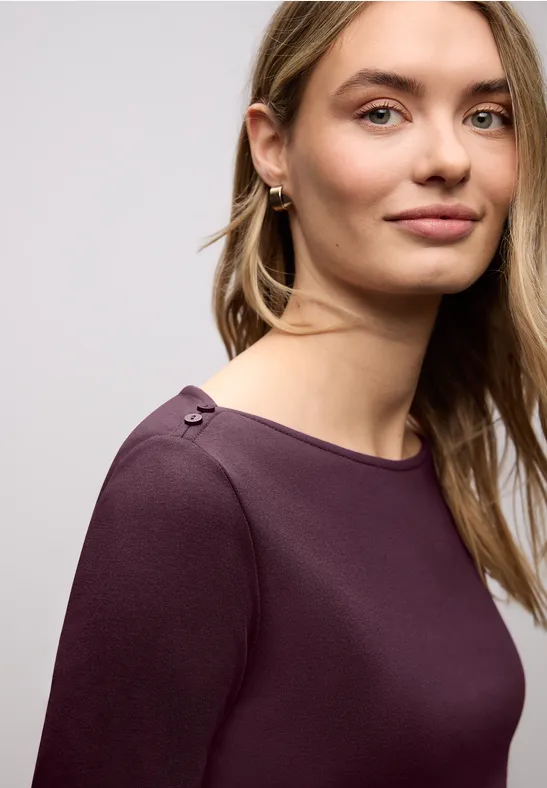 Shirt mit Knopfdetails jazz berry