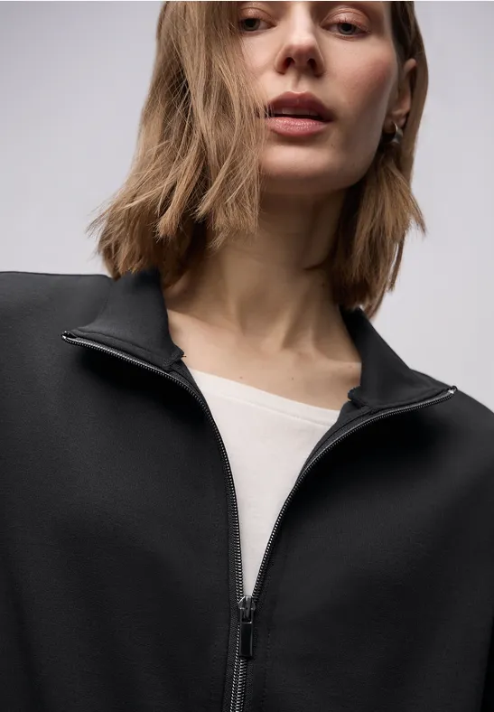 Jacke mit Tunnelzug Black