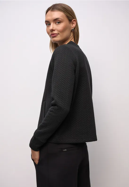 Strukturjacke Black