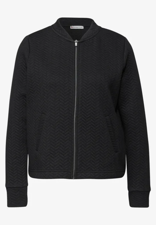 Strukturjacke Black