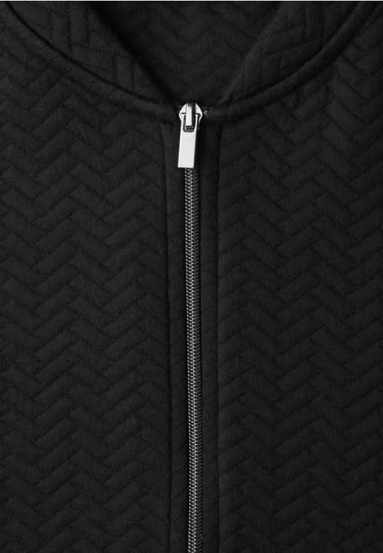 Strukturjacke Black