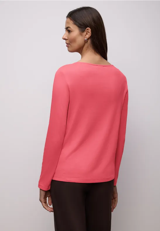 T-shirt en couleur unie striking coral